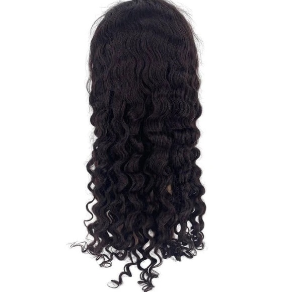 NEW 1B Deep Wave Lace Front Wig 12”